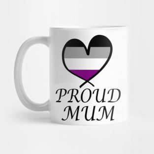 Proud Mum LGBT Gay Pride Month Asexual Flag Mug